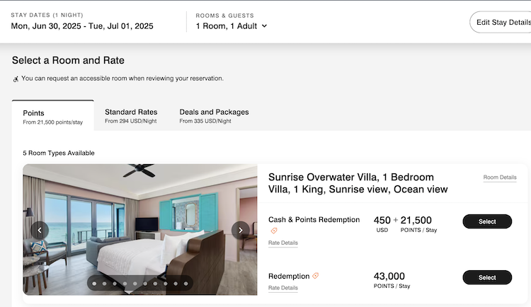 le meridien maldives award search